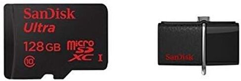 SanDisk Ultra 32GB microSDHC UHS-I Card with Adapter, Silver, Standard Packaging (SDSQUNC-032G-GN6MA) in Saudi Arabia