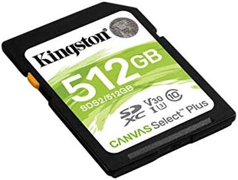 بطاقة ذاكرة 16 جيجا بايت MicroSDHC من كينجستون، سيليكت بلس 100كيجابايت/الثانية في وضع الكتابة، A1 الفئة 10، UHS-I + محول in Kuwait