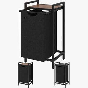 LAATOOREE Laundry Hamper, Two-Color Laundry Basket with Removable Laundry Bag and Top Shelf, Clothes Hamper for Samll Space,Laundry Room, Bedroom, Bathroom in Saudi Arabia