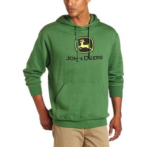 John Deere NCAA Mens Trademark Logo Core Hood Pullover Fleece