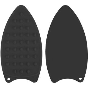 Pack of 2 Assorted Color Multi-function Heat Resistant Silicone Mat Rest Pad for Ironing Board Steamer Iron - Black