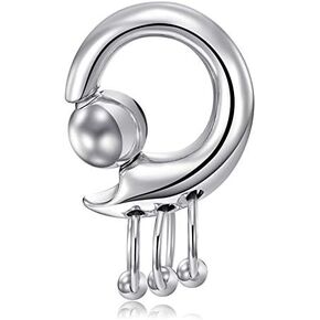 Mayhoop 00G-10G Captive Bead Rings Dangle Spring Action CBR Surgical Steel Monster Screwball Rings Body Piercing Rings in Kuwait