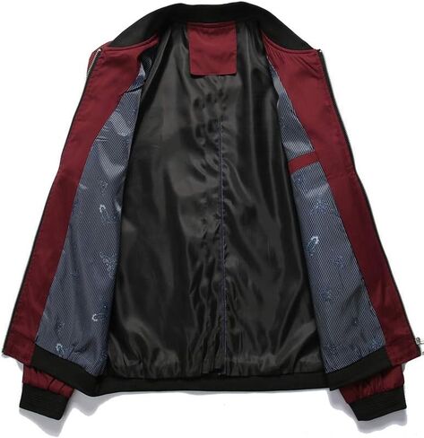 معطف رجالي خفيف الوزن من PASOK، ملابس رياضية، بسحاب، سترة واقية من الرياح، سترة طيران منفوخة in Kuwait