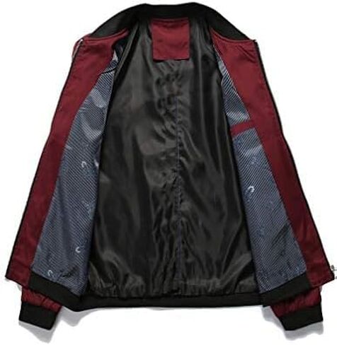 PASOK Men's Lightweight Softshell Coat Sportwear Zipper Windbreaker Flight Bomber Jacket in Saudi Arabia