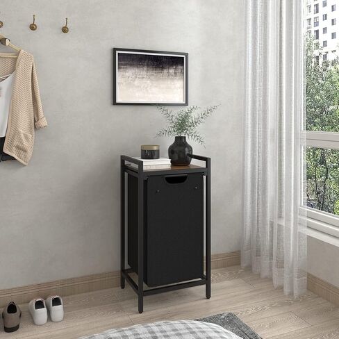LAATOOREE Laundry Hamper, Two-Color Laundry Basket with Removable Laundry Bag and Top Shelf, Clothes Hamper for Samll Space,Laundry Room, Bedroom, Bathroom in Saudi Arabia