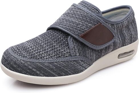 GSFY Diabetic Men Edema Shoes with Adjustable Closure Non Slip Lightweight Walking Shoes for Elderly Swollen Feet Indoor/Outdoor in Kuwait