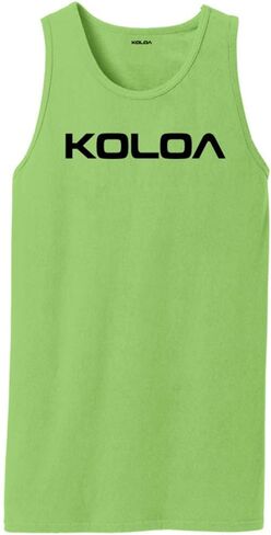 Koloa Original Logo Pigment-Dyed Tank Tops in Sizes S-4XL in Saudi Arabia