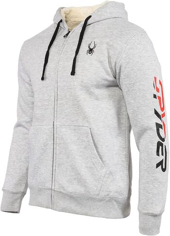 Spyder Men's Logo Full Zip Hoodie, Color Options in Kuwait