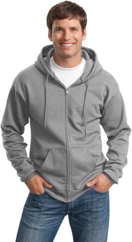 PORT AND COMPANY Tall Full Zip Hooded Sweatshirt (PC90ZHT) in Saudi Arabia