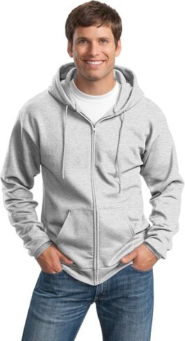 PORT AND COMPANY Tall Full Zip Hooded Sweatshirt (PC90ZHT) in Saudi Arabia