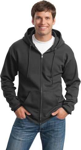 PORT AND COMPANY Tall Full Zip Hooded Sweatshirt (PC90ZHT) in Kuwait