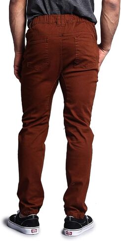 Victorious Men's Joggers Twill Pants JG804 - Dark Dark Wheat - Large in Saudi Arabia