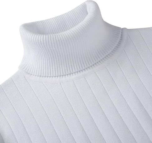 RCJU Men's Slim Fit Turtleneck Sweater Casual Sweater Classic Pullover Sweaters Long Sleeve in Kuwait
