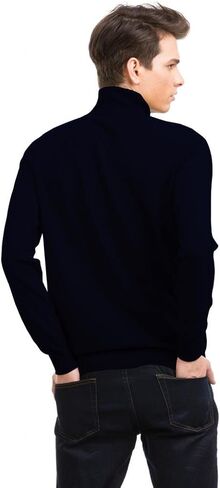 Citizen Cashmere Men Turtleneck Sweater - 100% Cashmere Long Sleeve in Kuwait