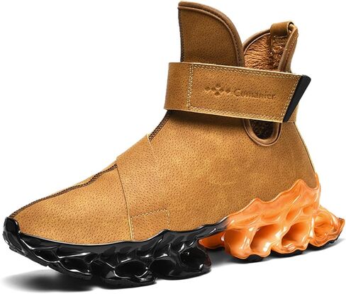 Comanier Mens Hiking Boots Winter Warm Snow Boots Waterproof Leather Insulated Backpacking Outdoor Shoes in Kuwait