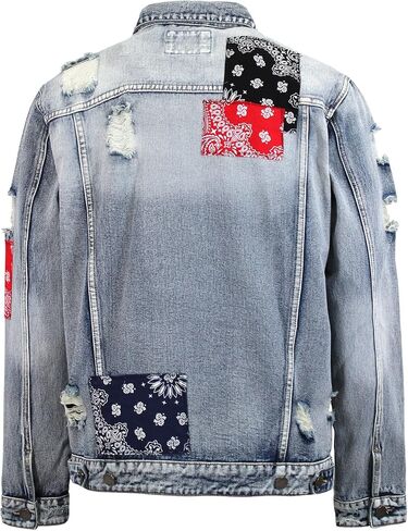 Men's Classic Fashion Denim Trucker Jean Jacket in Kuwait