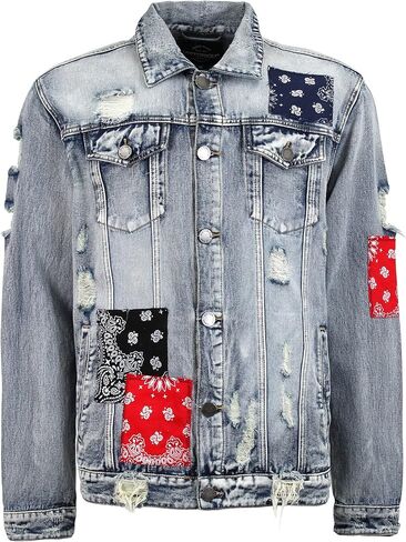 Men's Classic Fashion Denim Trucker Jean Jacket in Kuwait