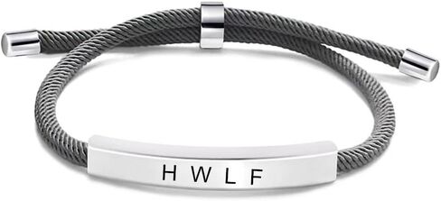 ZKXXJ Personalized WWJD HWLF Bracelet for Him Her Stainless Steel Adjusted Cord What Would Jesus Do He Would Love First Bracelets Inspirational Religious Reminder Jewerly Gift for Men Women in Saudi Arabia