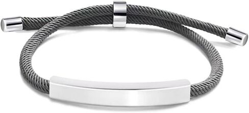 ZKXXJ Personalized WWJD HWLF Bracelet for Him Her Stainless Steel Adjusted Cord What Would Jesus Do He Would Love First Bracelets Inspirational Religious Reminder Jewerly Gift for Men Women in Saudi Arabia