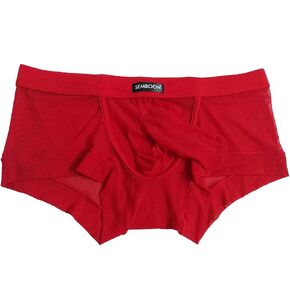Semboon Men's Transparent Soft Mesh Cock Sheath Boxer Briefs Trunks Underwear in Saudi Arabia