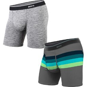 بي ان 3 تي اتش سروال داخلي بوكسر كلاسيكي للرجال من قطعتين - اسود/كحلي in Kuwait