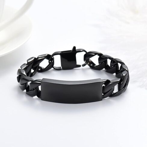 shajwo Cremation Jewelry Urn Bracelet for Human Ashes for Men,Cuban Link Urn Bracelet Keepsake Memorial Ash Holder Bracelet in Saudi Arabia