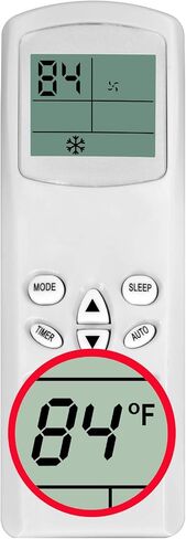 RCECAOSHAN Replacement for Friedrich Portable Air Conditioner Remote Control P08SA P10SA P12SA P08S P10S (Display in Fahrenheit) in Saudi Arabia