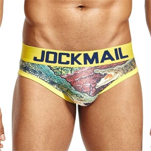 JOCKMAIL Brand Sexy Men Underwear hot Fun Playful Printed Men briefs Men Panties in Saudi Arabia