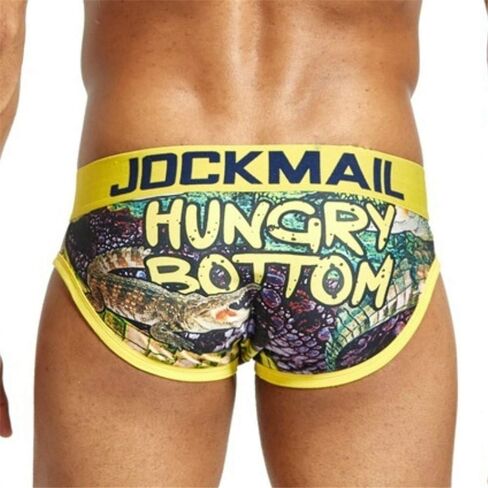 JOCKMAIL Brand Sexy Men Underwear hot Fun Playful Printed Men briefs Men Panties in Saudi Arabia