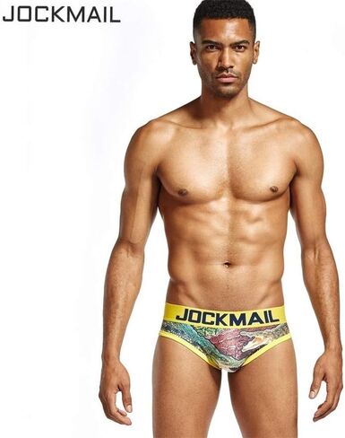 JOCKMAIL Brand Sexy Men Underwear hot Fun Playful Printed Men briefs Men Panties in Saudi Arabia