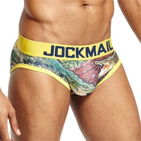 JOCKMAIL Brand Sexy Men Underwear hot Fun Playful Printed Men briefs Men Panties in Saudi Arabia
