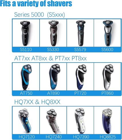 رؤوس استبدال SH50/52 لماكينة حلاقة فيليبس نوريلكو سيريز 5000 (S5xxx) أكوا تاتش (S5xxx)، ترقية SH50 عبوة من 3 رؤوس in Saudi Arabia