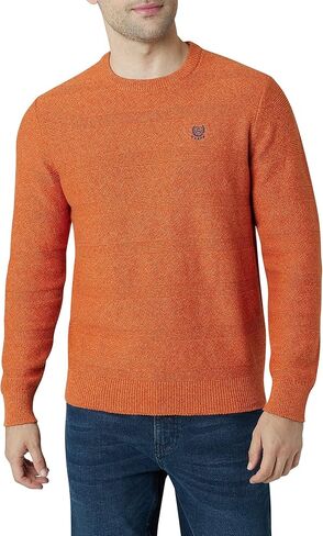 Chaps Men's Sweater - Midweight Classic Fit Cotton Crewneck Striped Pullover Sweater for Men (S-2XL) in Kuwait