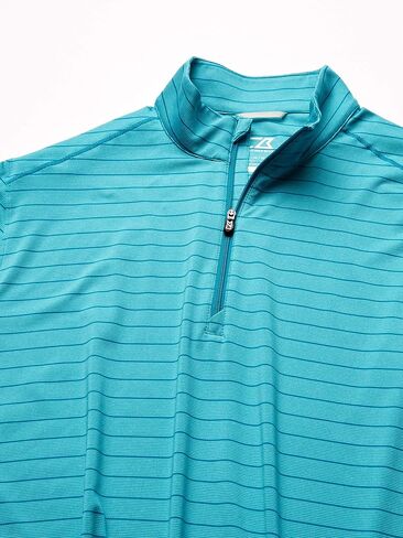 Cutter & Buck Men's Moisture Wicking Drytec UPF 50+ Stripe Half Zip Pullover in Kuwait
