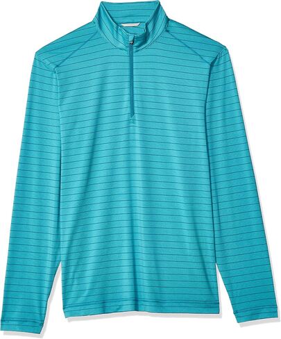 Cutter & Buck Men's Moisture Wicking Drytec UPF 50+ Stripe Half Zip Pullover in Kuwait