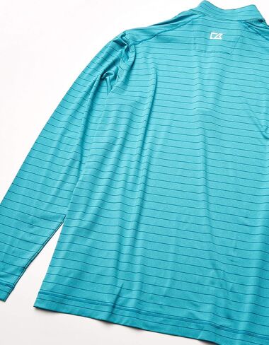 Cutter & Buck Men's Moisture Wicking Drytec UPF 50+ Stripe Half Zip Pullover in Kuwait