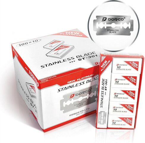 دوركو ST301 شفرات حلاقة مزدوجة الحواف بلاتينيوم 100 قطعة in Kuwait