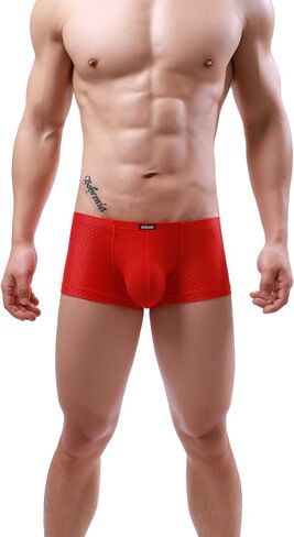 iKingsky Men's Four Way Stretch Bulge Boxer Briefs Sexy Low Rise Pouch Shorts Soft Underpanties for Men in Saudi Arabia