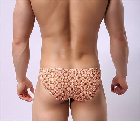 Andongnywell Men's Underwear Sexy Cheeky Boxer Briefs Stretch Mens Printed Thong Panties Knickers Underpants in Saudi Arabia