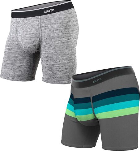 بي ان 3 تي اتش سروال داخلي بوكسر كلاسيكي للرجال من قطعتين - اسود/كحلي in Kuwait