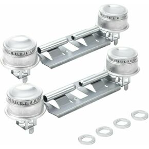 NOOTO 2pack Replacement Double Burner Assembly WB16K10026 WB29K17 Double Stove Top Double Surface Burner Kit for General Electric Hot.point Gas Stove Range Assembly in Kuwait