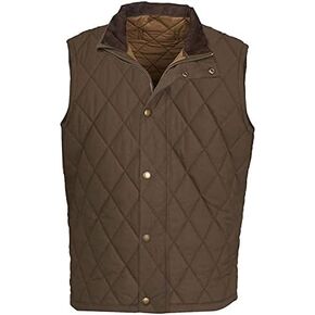 Men's Yellowstone Brown Quilted Lightweight Cow Boy Vest in Kuwait