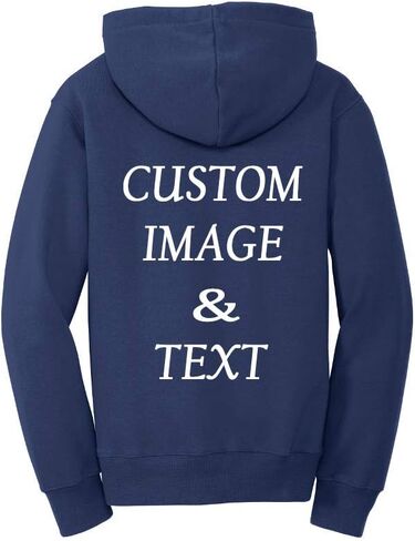 Personalize and Design Your Own Youth Custom Hooded Pullover, Upload Image Type Text, Custom Gifts in Kuwait