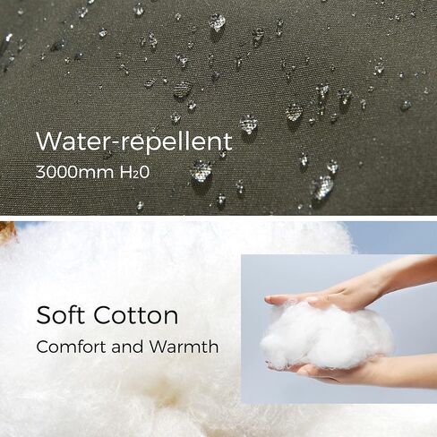 WenVen Men's Warm Puffer Jacket Thicken Padded Winter Coat with Detachable Hood in Kuwait