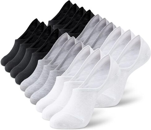 MONFOOT Women's and Men's 10-Pairs Breathable No-Show Non-slip Socks in Saudi Arabia