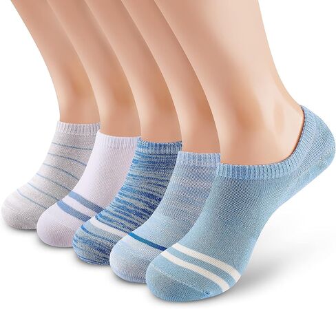 MONFOOT Women's and Men's 10-Pairs Breathable No-Show Non-slip Socks in Saudi Arabia