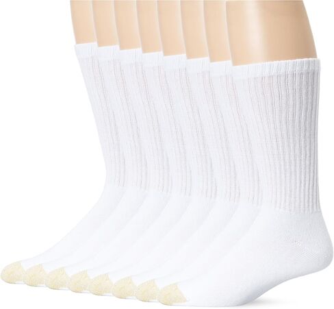 Gold Toe Men's Cotton Crew Socks, 6+2 Bonus Pack in Saudi Arabia