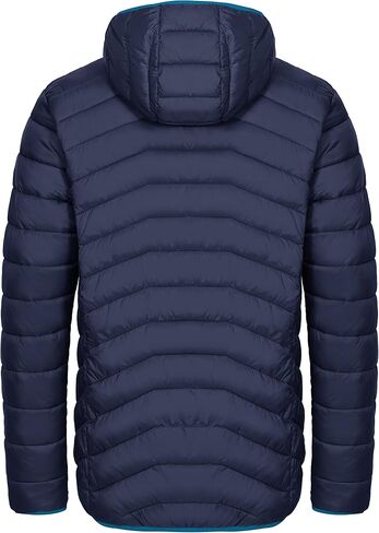 Mapamyumco Men's Packable Lightweight Puffer Jacket Hooded Windproof Winter Coat with Recycled Insulation in Kuwait