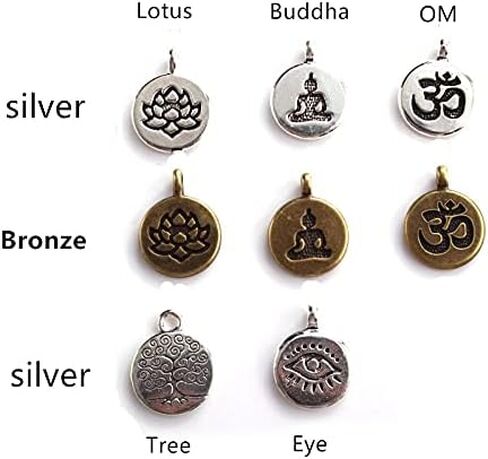 108 Mala Bracelet & Necklace for Women Men 8mm Onyx Stone Beads Lotus OM Buddha Yoga Prayer Multi-Layer Winding Lucky Bracelet in Saudi Arabia