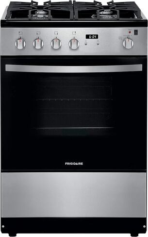 Frigidaire 24 in. 1.9 Cu. Ft. Gas Range in Stainless Steel with Continuous Cast Iron Grates, ADA Compliant in Saudi Arabia